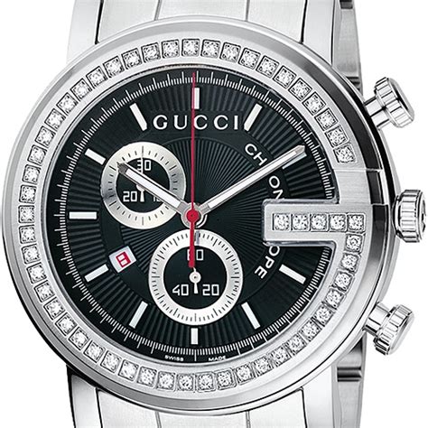 gucci watch with g face with diamonds|Gucci watch with diamond bezel.